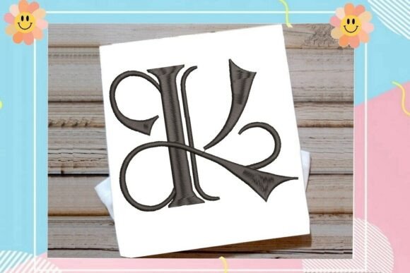 Elegant Vintage Monogram Initial K for Sweatshirts