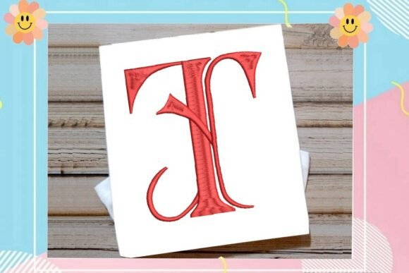 Elegant Vintage Monogram Initial T: A Designer's Review