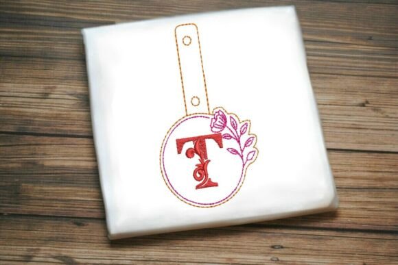 Floral Monogram Keychain T ITH Design Review