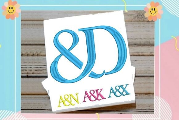 Interlocking Ampersand Letter D Monogram