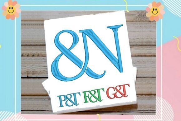 Interlocking Ampersand Letter N Monogram