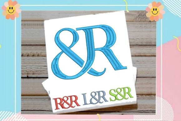 Interlocking Ampersand Letter R Monogram