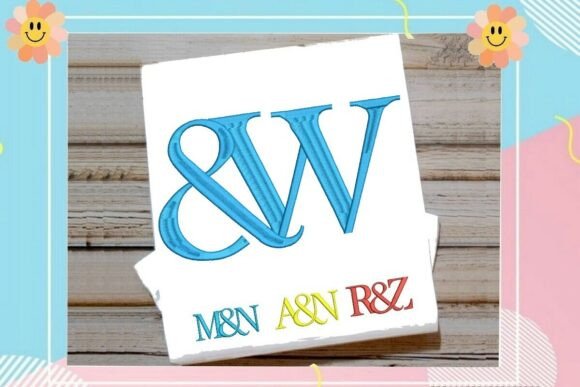 Interlocking Ampersand Letter W Monogram