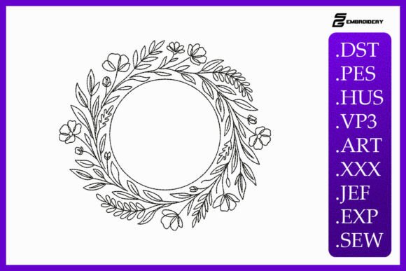 Minimalist Floral Wreath: A Delicate Touch