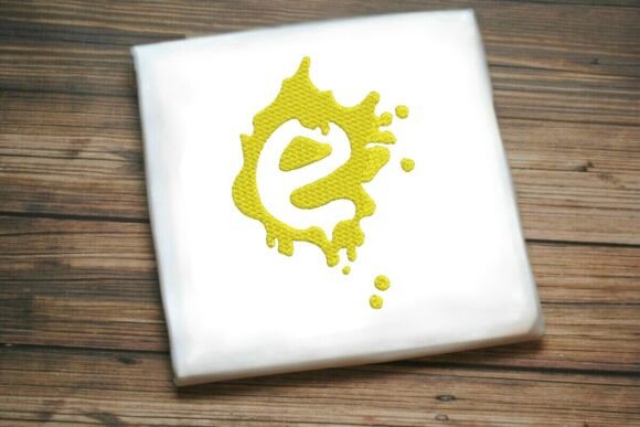 Paint Splash Monogram e: A Burst of Creative Energy