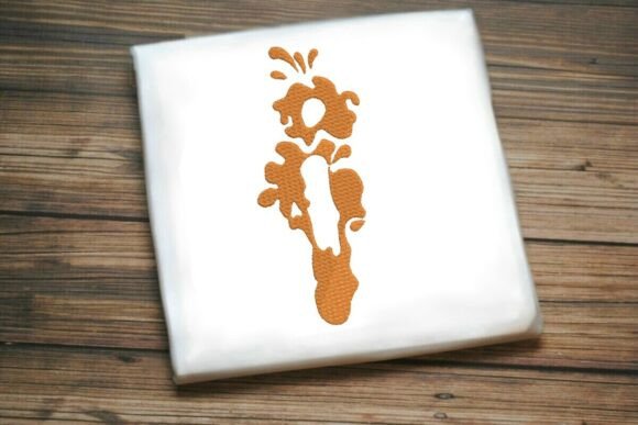 Paint Splash Monogram i: A Festive and Modern Embroidery Design