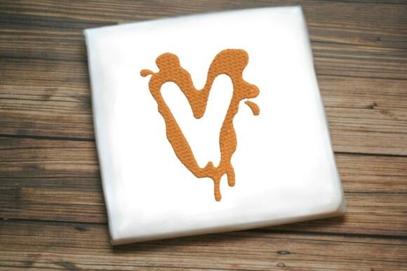 Paint Splash Monogram v: A Creative Embroidery Gem