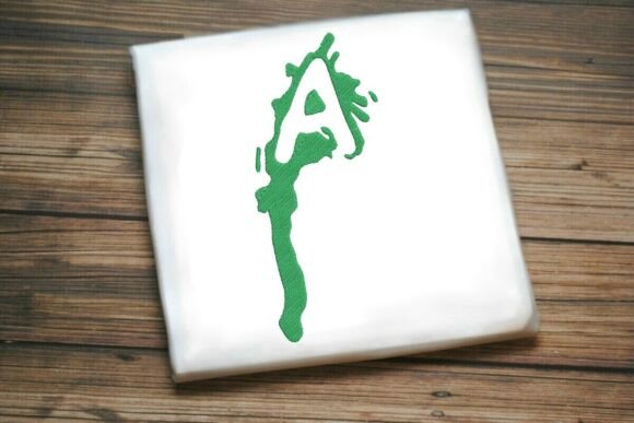 Paint Splash Uppercase Monogram A: Bold and Artistic