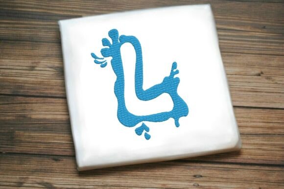 Paint Splash Uppercase Monogram L