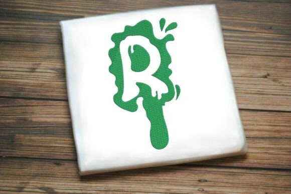 Paint Splash Uppercase Monogram R: A Creative Statement