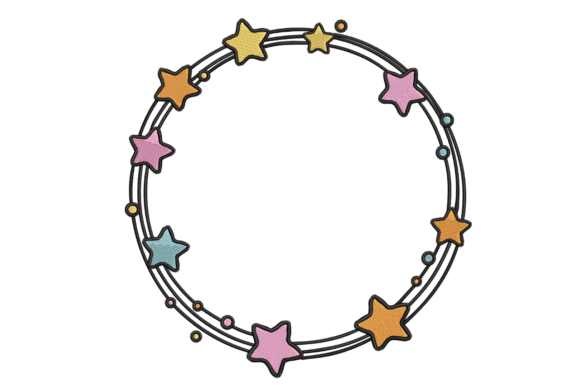 Pastel Star Wreath: A Whimsical Holiday Embellishment