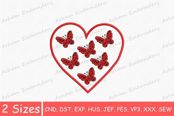 Red Butterfly Heart: A Touch of Romantic Elegance